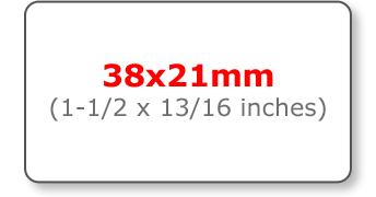38x21mm Personalised Stickers