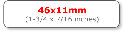 46x11mm Personalised Stickers