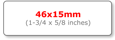 46x15mm Personalised Stickers